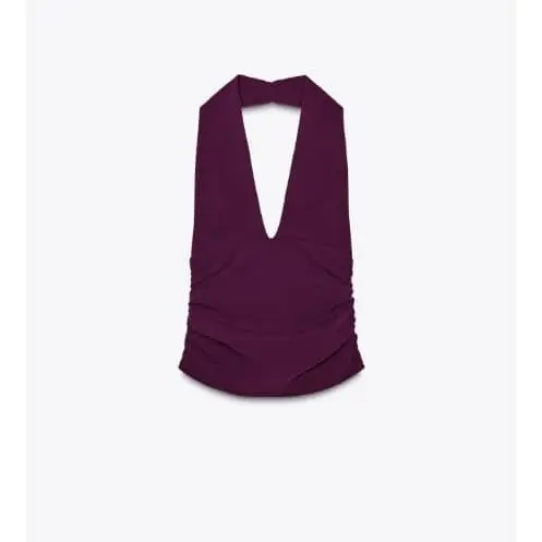 Blusa morada ZARA — imagen 1