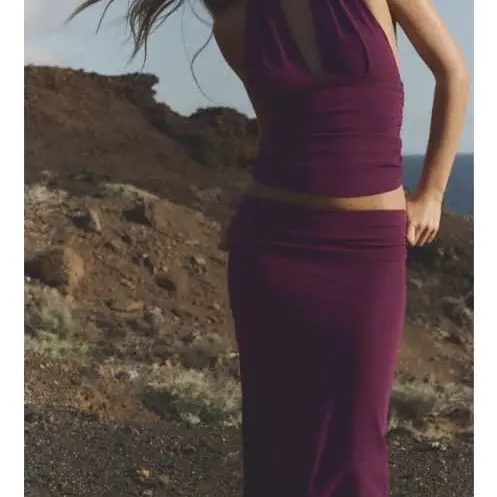Blusa morada ZARA — imagen 2