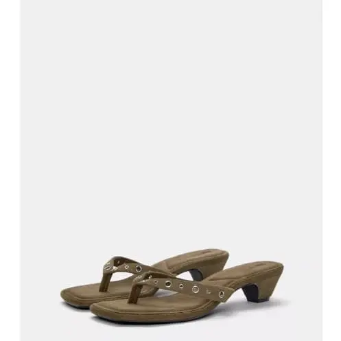 Sandalias carmelita detalle ojales Pull&Bear — imagen 2
