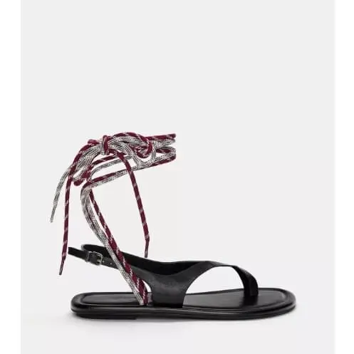 Sandalias negras cordones Pull&Bear — imagen 1