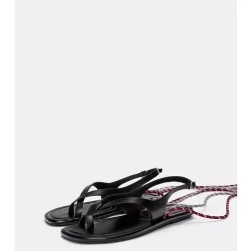 Sandalias negras cordones Pull&Bear — imagen 2