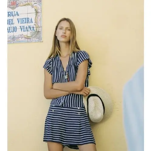 Short de rayas ZARA — imagen 2