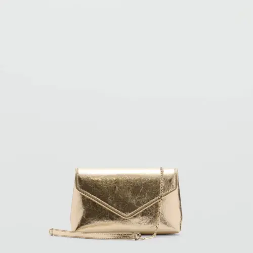 Cartera pequeña dorada MNGO — imagen 1