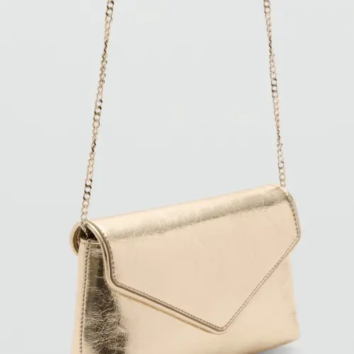 Cartera pequeña dorada MNGO — imagen 2