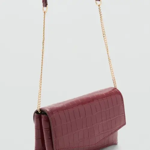 Cartera pequeña solapa textura MNGO — imagen 2