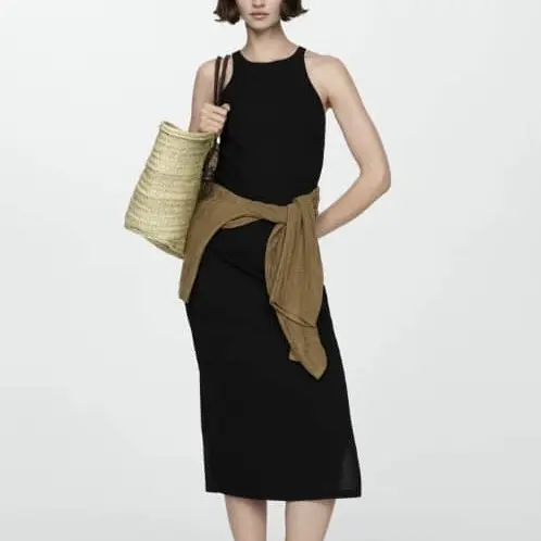 Vestido midi abertura MNGO — imagen 1