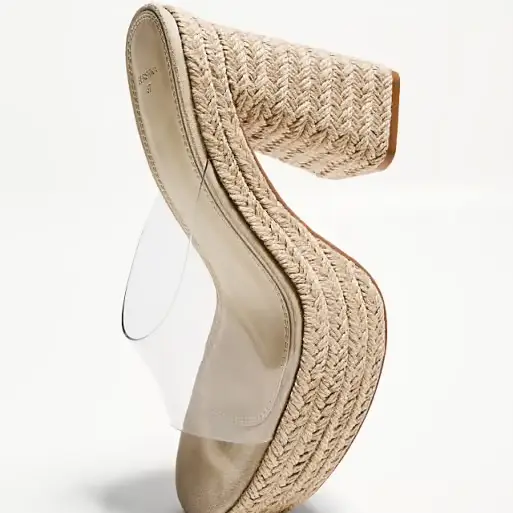 Sandalias tacón de soga Bershka — imagen 3