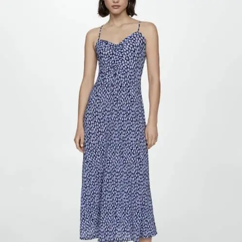 Vestido maxi estampado Mngo's photo #1