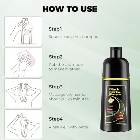 Shampoo color negro 3 en 1's photo #2
