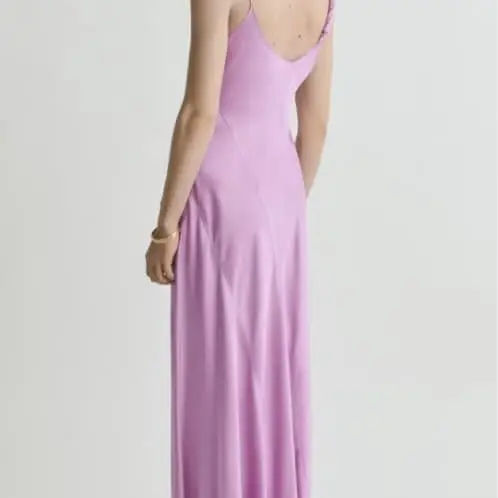 Vestido satinado malva Mango's photo #1
