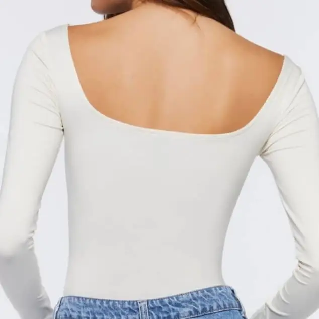 Body manga larga blanco HM — imagen 3