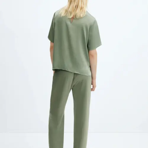 Pantalon satinado con elástico — imagen 5