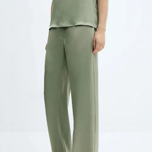 Pantalon satinado con elástico — imagen 2