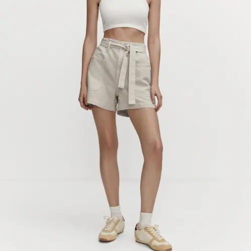 Short con cinto paperbag Mng — imagen 3