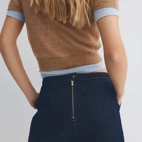 Saya mini denim oscuro H&M — imagen 3