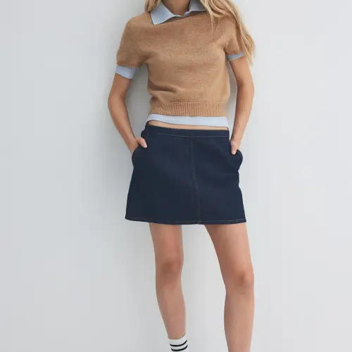 Saya mini denim oscuro H&M — imagen 2