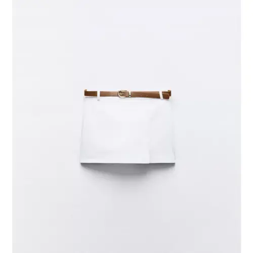 Falda short con cinto Zara — imagen 1