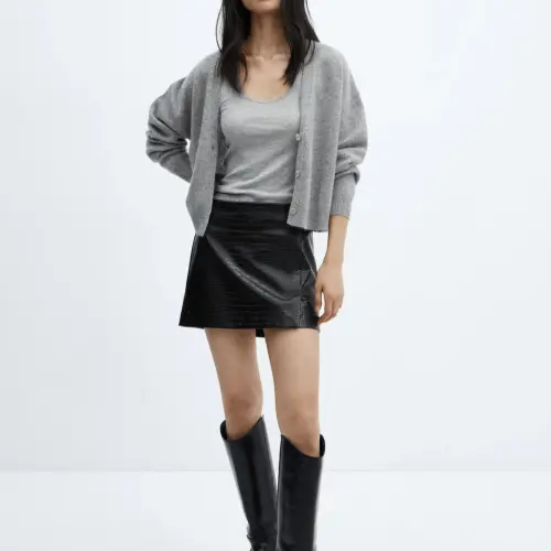 Falda mini piel — imagen 5