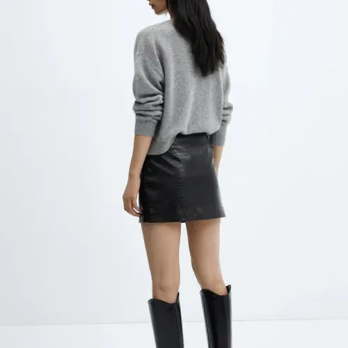 Falda mini piel — imagen 4