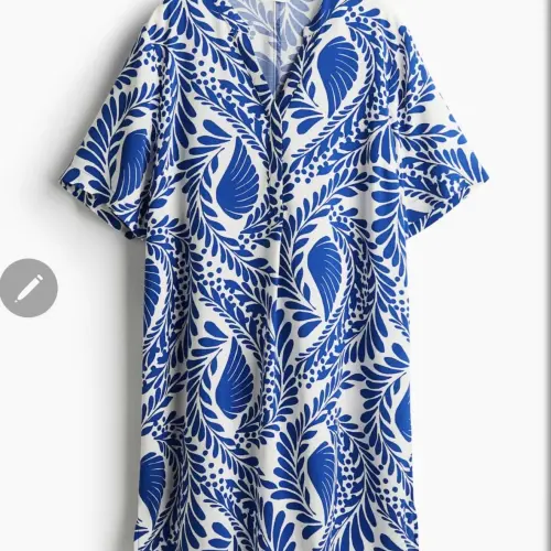 Vestido estampado azul — imagen 3