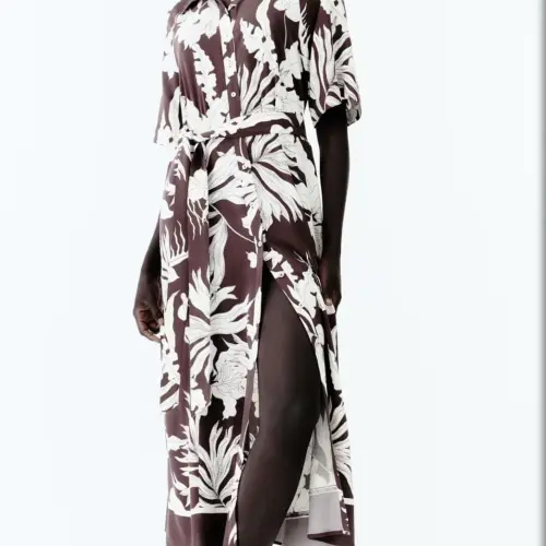 Vestido carmelita floreado — imagen 1