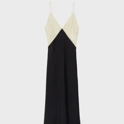Vestido dos tonos Mango — imagen 3