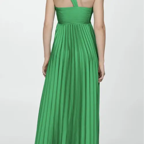 Vestido maxi plisado Mango's photo #1