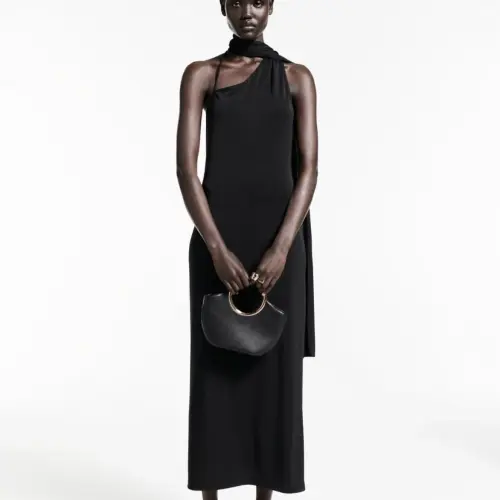 Vestido cuello lazado Mango — imagen 1