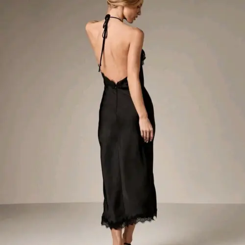 Vestido lencero negro — imagen 2