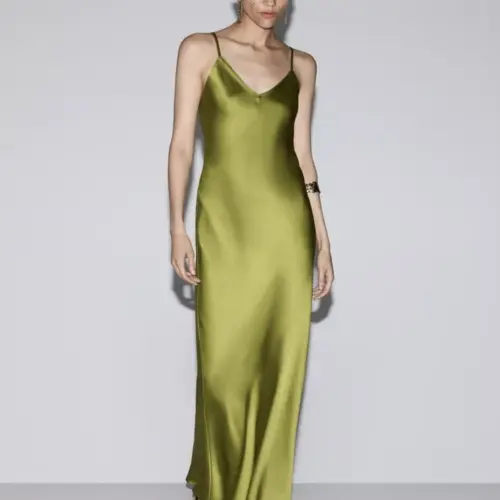 Vestido satinado Lefties — imagen 1