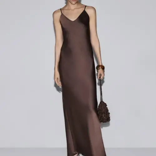 Vestido satinado Lefties — imagen 3