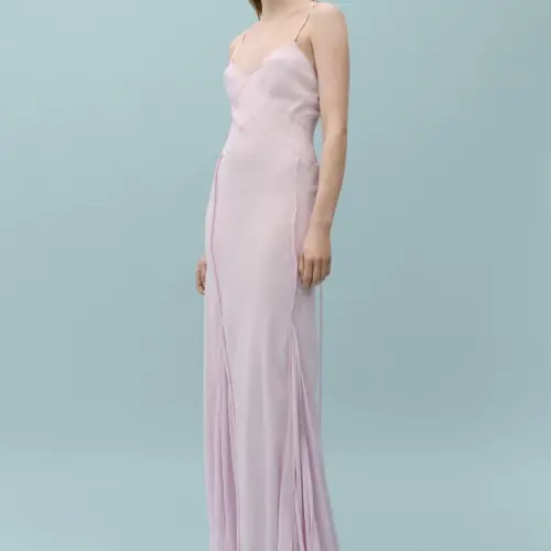 Vestido malva Victoria Beckham x Mango — imagen 1