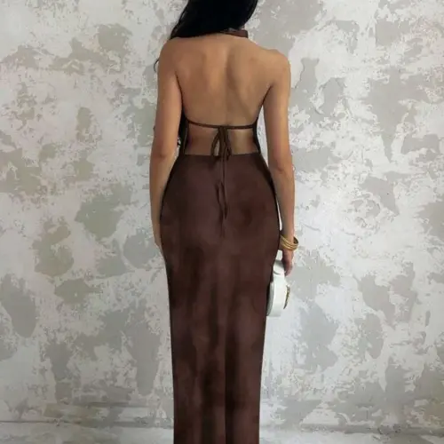 Vestido mallita detalle concha — imagen 2