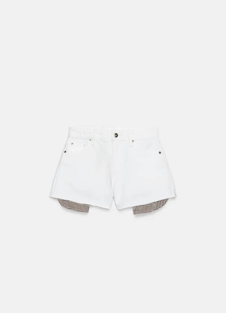 Short denim blanco bolsillos estampados Zara's foto | Gigi’s Place |  BizneCubano