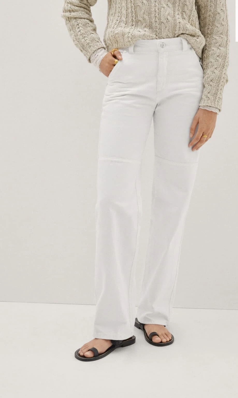 Jeans carpenter blanco Mng's foto | Gigi’s Place |  BizneCubano