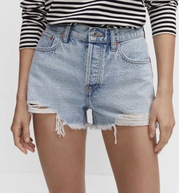 Short azul denim roto's foto | Gigi’s Place |  BizneCubano