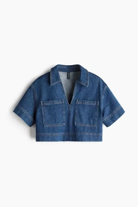 Blusa denim oscuro H&M's foto | Gigi’s Place |  BizneCubano