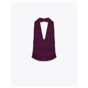 Blusa morada ZARA miniatura 1