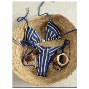 Bikini efecto tejido miniatura 2