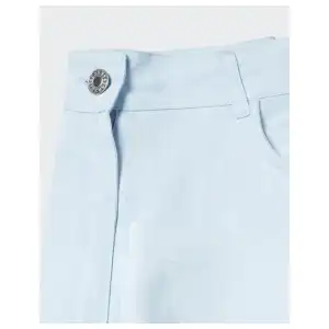 Pantalon lyocell wideleg Azul Mng miniatura 2