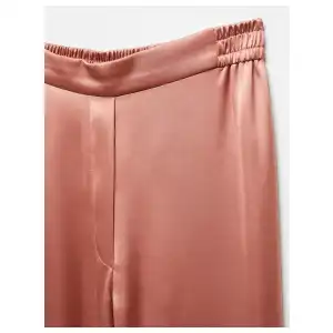 Pantalon satinado con elástico miniatura 3