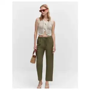 Pantalon fluido corte recto miniatura 2