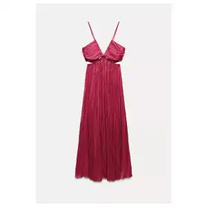 Vestido satinado plisado Zara miniatura 1