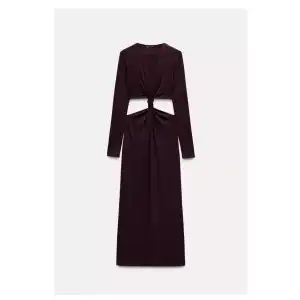 Vestido manga larga nudo Zara miniatura 1