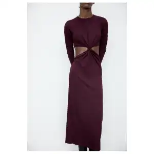 Vestido manga larga nudo Zara miniatura 2