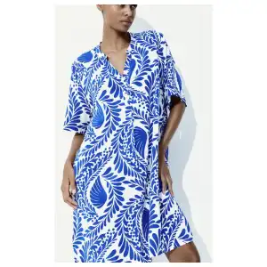 Vestido estampado azul miniatura 2