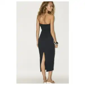Vestido strapless glitter ZARA miniatura 3