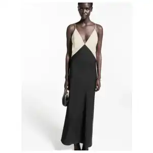 Vestido dos tonos Mango miniatura 1