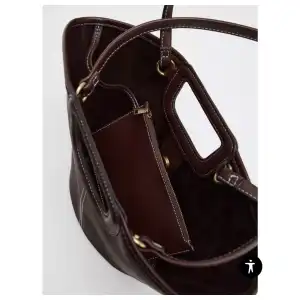 Bolso shopper camel ZARA miniatura 2