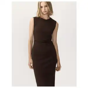 Vestido fruncido con hombreras Lefties miniatura 3